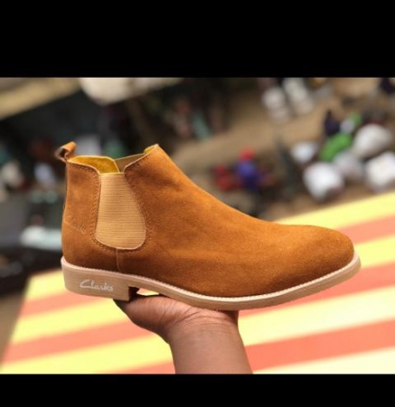 Brown Clarks Fashion Chelsea Boots